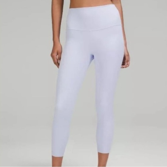 Lululemon Align High-Rise Crop 23" Pastel Blue Leggings Size 6 - Picture 2 of 13